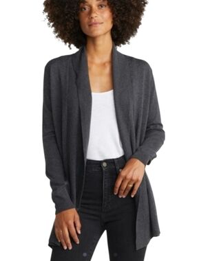 Marine Layer Grey Open Front Cardigan Cashmere Blend Cozy Lightweight Knit Sz S
